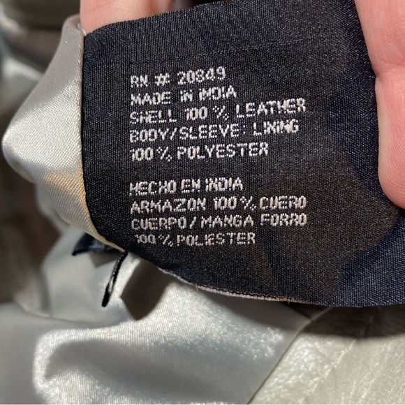 Excelled Grayish 100% Leather Vintage High Rise Motorcycle Inspired Pants NWT 8 - Picture 12 of 16